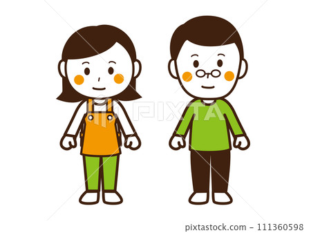 媽媽/爸爸正常全身3色 媽媽/爸爸正常全身3色 111360598