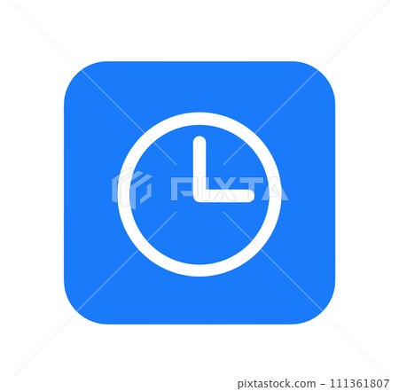 Simple blue clock app Simple blue clock app 111361807