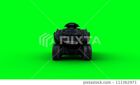 Military futuristic battle car, tank. 3d rendering. 111362971