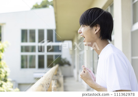 cheerful high school boy 111362978