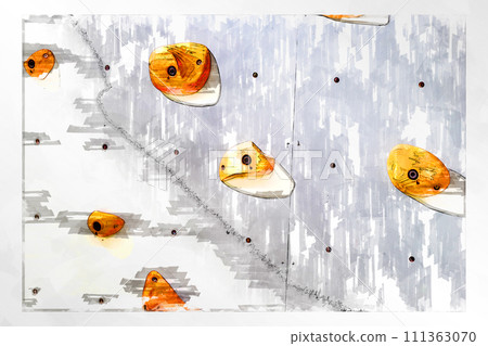 素描風格抱石抱石牆牆木抱石健身房 素描風格抱石抱石牆牆木抱石健身房 111363070