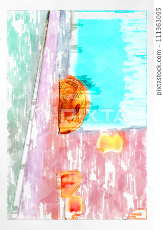 素描風格抱石抱石牆牆木抱石健身房 111363095