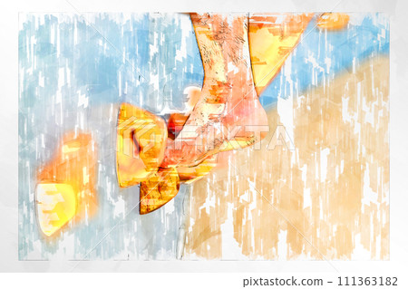 素描風格抱石抱石牆牆木抱石健身房 111363182