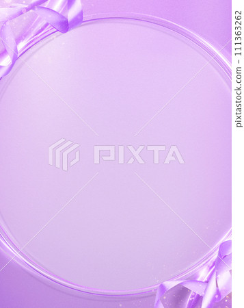 帶有絲帶的紫色背景材料 帶有絲帶的紫色背景材料 111363262