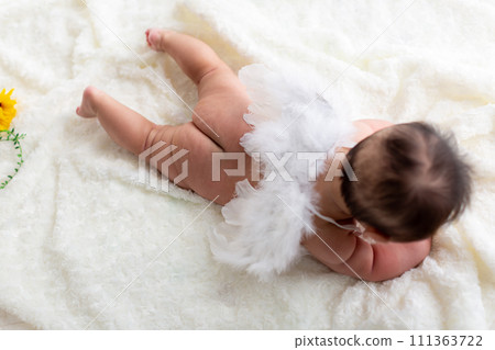 Close-up of a 4 month old infant Newborn photo 111363722