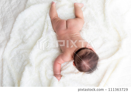 4 個月大嬰兒新生兒照片特寫 4 個月大嬰兒新生兒照片特寫 111363729