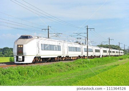 Joban Line Hatori-Iwama JR East 651 series K206 formation (Katsuta) Super Hitachi 111364526