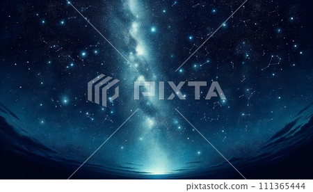 夜空與閃閃發光的星星 夜空與閃閃發光的星星 111365444