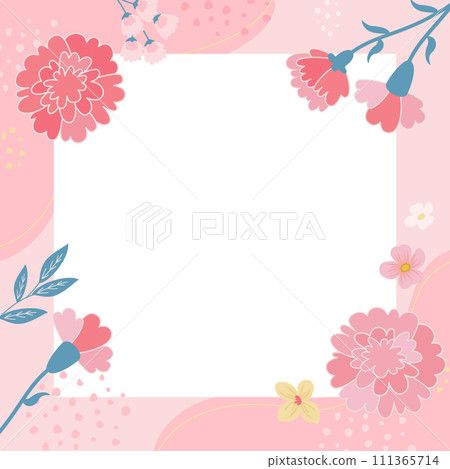 母親節康乃馨設計橫幅背景。向量圖。 母親節康乃馨設計橫幅背景。向量圖。 111365714