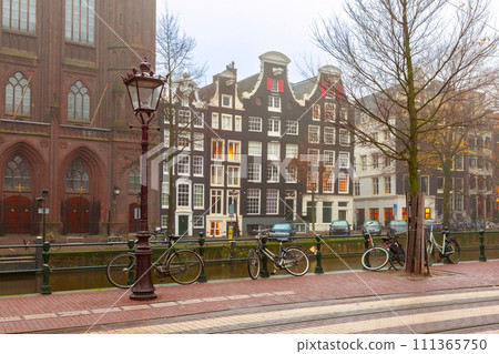 Amsterdam canal Brouwersgracht, Netherlands 111365750