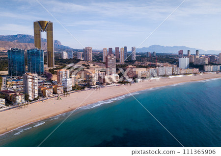 Beach and city Benidorm Beach and city Benidorm 111365906
