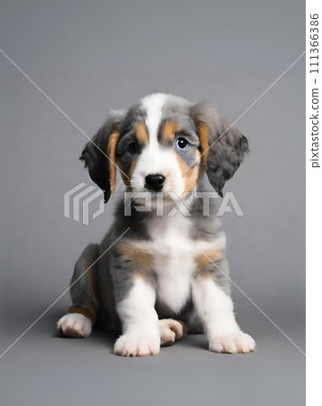 Koikerkhondier puppy lying prone Koikerkhondier puppy lying prone 111366386