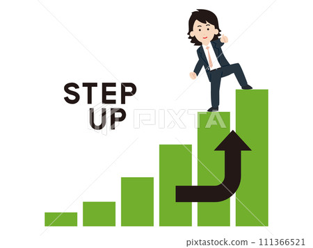 Business person stepping up 111366521