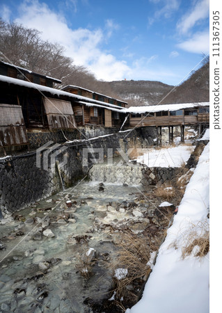栃木縣那須溫泉鹿之湯和湯川流 栃木縣那須溫泉鹿之湯和湯川流 111367305