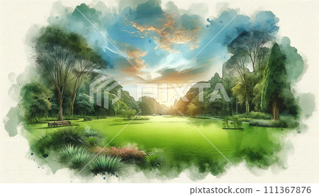 Large lawn square 111367876