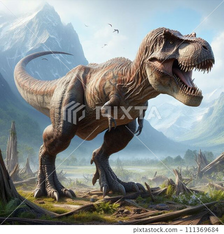 The powerful Tyrannosaurus [AI image] 111369684