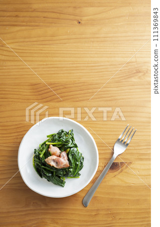 Saute of spinach Saute of spinach 111369843