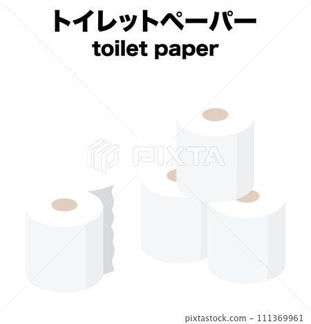 衛生紙的等距圖 111369961