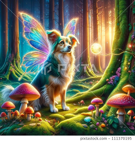 A mystical dog  111370195
