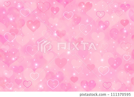 閃閃發光的心背景 閃閃發光的心背景 111370595
