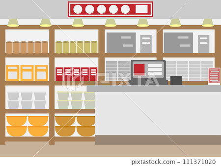 Image material of a pachinko parlor counter 111371020