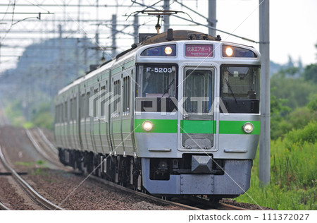 Chitose Line Shimamatsu-Kitahiroshima JR Hokkaido 721 series F-5203 formation (Sapporo) Airport Chitose Line Shimamatsu-Kitahiroshima JR Hokkaido 721 series F-5203 formation (Sapporo) Airport 111372027
