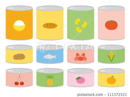 一套罐頭食品插圖 111372521