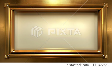 Elegant decorative border with detailed details. A classic ornate frame with a modern twist. 111372859