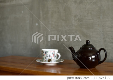 teapot and cup and saucer teapot and cup and saucer 111374109