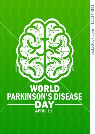 World Parkinson's Disease Day Vector Illustration 111374891