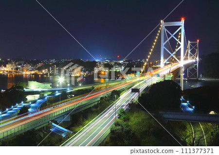 夜間的關門橋(日本夜景遺產) 夜間的關門橋(日本夜景遺產) 111377371