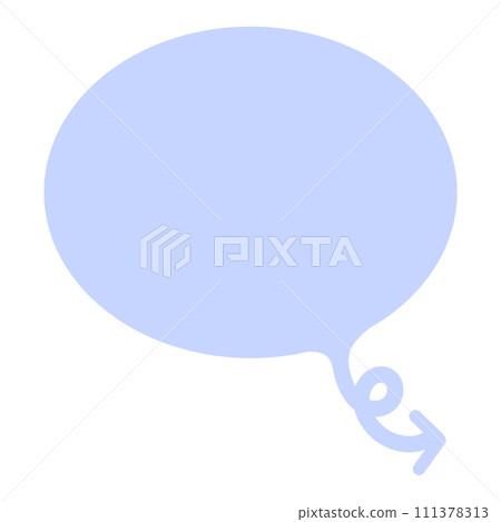Blue Speech Bubble Arrow Text Bubble Arrow Manga Bubble Text Manga Speech Bubble Text Comic Bubble Text Manga Comic Speech Message Box Bubble Speak Bubble Concept Bubble Idea Bubble 111378313