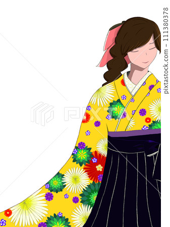 穿著黃色褲裙的女孩 穿著黃色褲裙的女孩 111380378