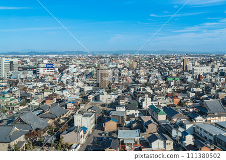 Ichinomiya City Hall, view from the observation lobby (Ichinomiya City, Aichi Prefecture) 111380502