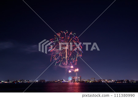 Fireworks of the famous port water art fireworks Fireworks of the famous port water art fireworks 111380990
