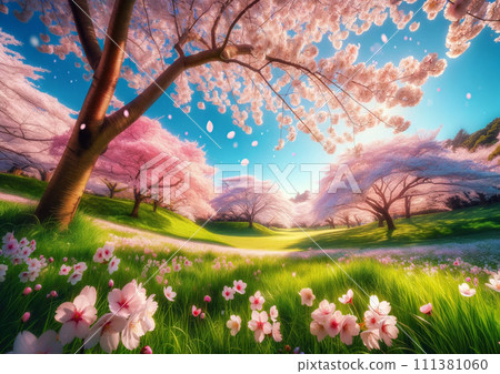 "Spring Embrace: Cherry Blossoms in Full Bloom" 111381060