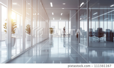 Modern contemporary office. An image of a relaxing work environment. Bokeh photo. Modern contemporary office. An image of a relaxing work environment. Bokeh photo. 111381167