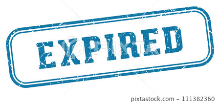 expired stamp. expired rectangular stamp on white background expired stamp. expired rectangular stamp on white background 111382360