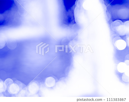 Background material: Reflection with polka dots, blue Background material: Reflection with polka dots, blue 111383867