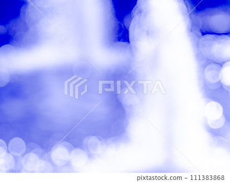 Background material: Reflection with polka dots, blue Background material: Reflection with polka dots, blue 111383868