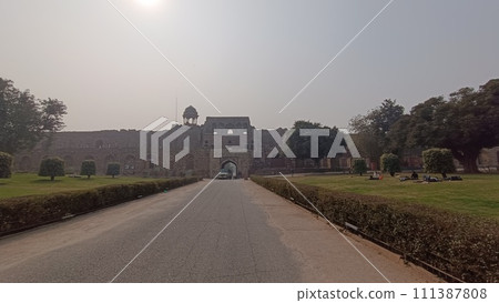 Delhi , India - Purana Quila , A picture of Purana Quila in delhi 29 january 2024 Delhi , India - Purana Quila , A picture of Purana Quila in delhi 29 january 2024 111387808