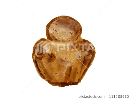 法國麵包、奶油蛋捲 attet 的手繪插圖 111388910