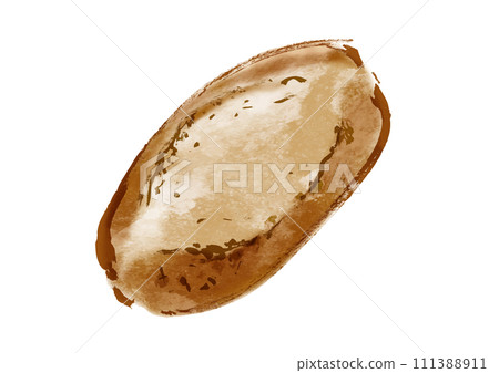 法國麵包、轎跑車的手繪插圖 111388911