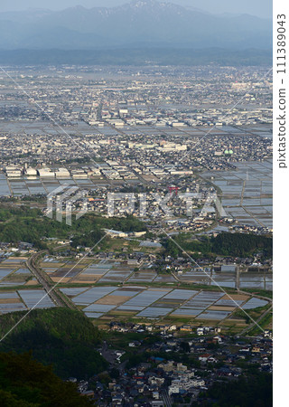Echigo plain seen from Mt. Yahiko Echigo plain seen from Mt. Yahiko 111389043