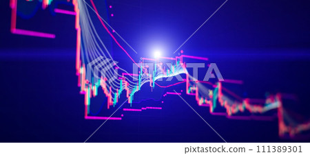 Risk diversification concept. Candle stick graph chart of stock market investment trading. Risk diversification concept. Candle stick graph chart of stock market investment trading. 111389301