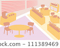 Colorful office interior warm colors 111389469