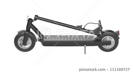 Folded electric scooter 111389727