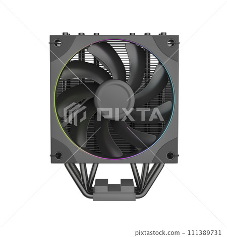 Front view of CPU air cooler 111389731