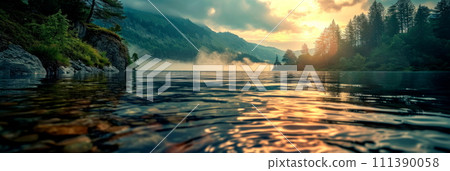 Water and reservoir systems, rivers, lakes and their interaction with the natural environment . Generative AI 111390058