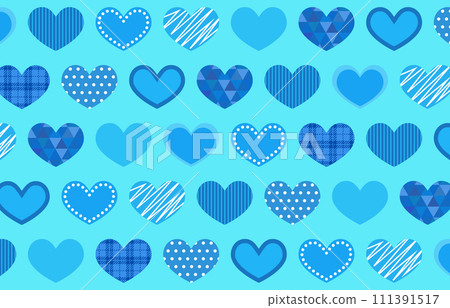 Blue heart light blue background vector illustration material 111391517